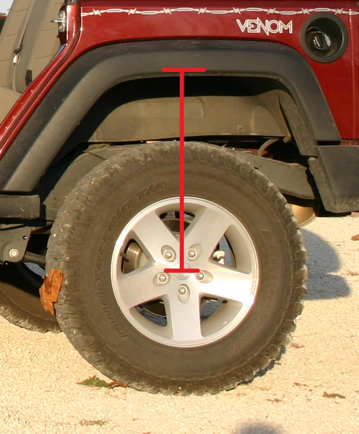 How To Measure A Jeep Lift Height