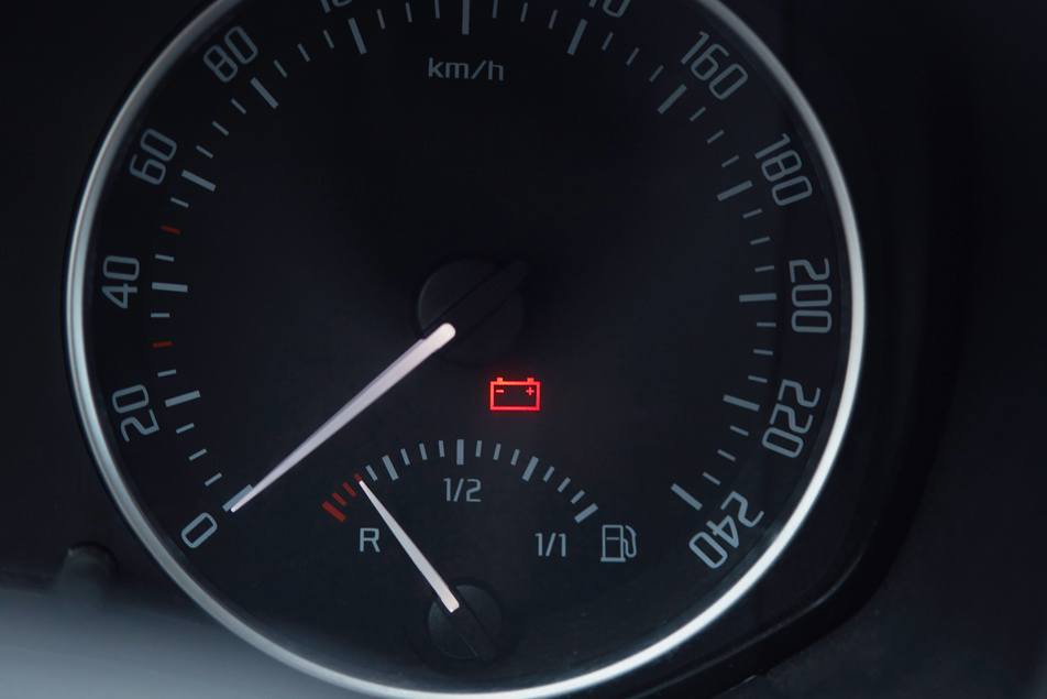 Is it safe to drive with the battery light on?